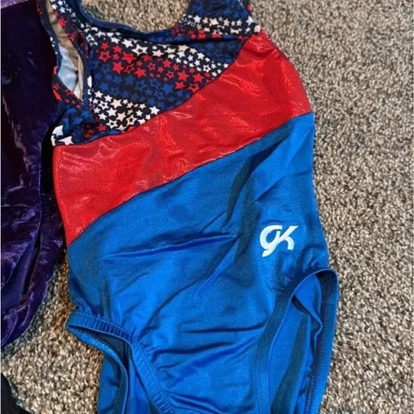 Gymnastics Leotards and Shorts Set